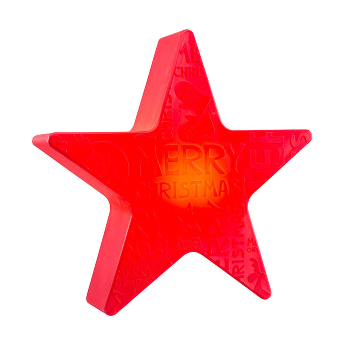 8 seasons design Shining Star Merry Christmas Dekoleuchte, Höhe: 54 cm, rot