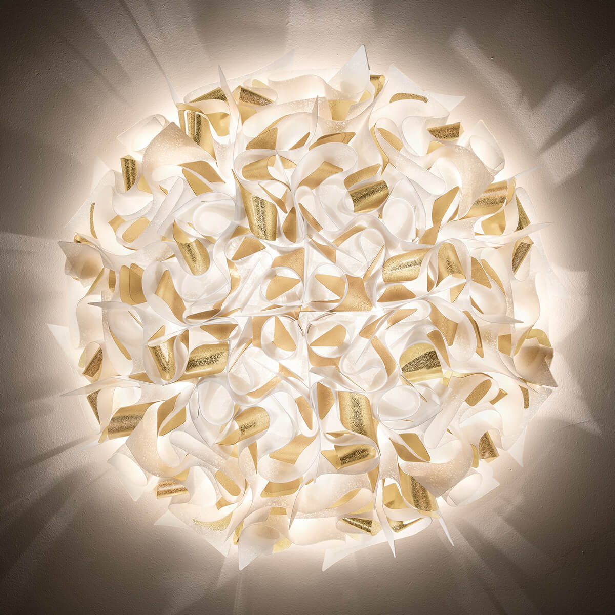 Slamp Veli Aurea Ceiling / Wall, large, weiß / Gold