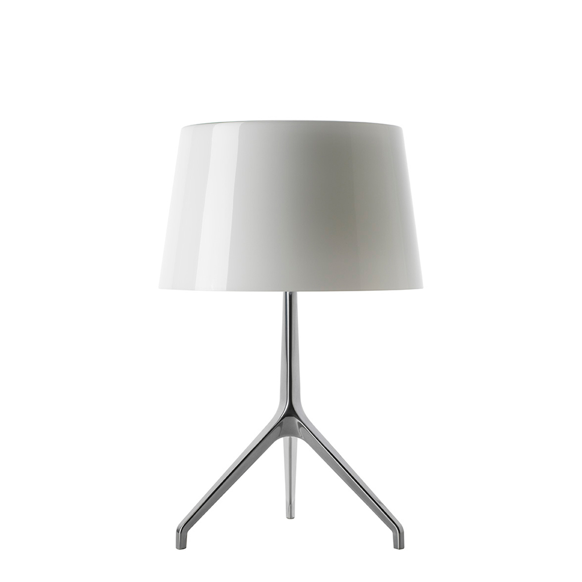 Foscarini Lumiere XXS Tavolo, alluminio / bianco (Aluminium / weiß)