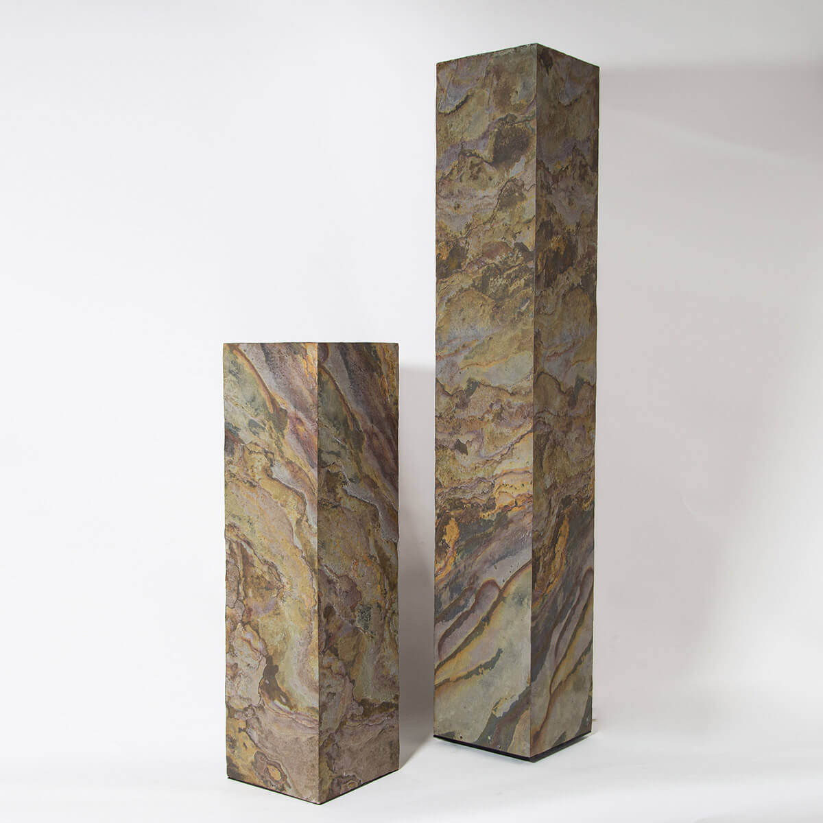 Epstein-Design Eifel im Herbst LED Stehleuchte / Lichtsäule, Höhe: 130 und 70 cm, Schiefer
