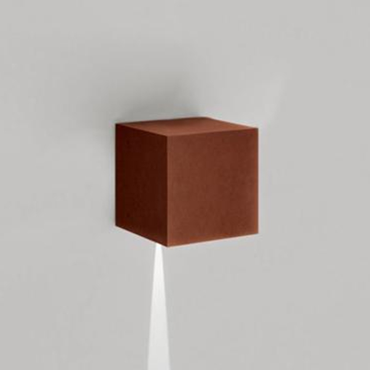 Artemide Outdoor Effetto 14S LED 1N Außenwandleuchte, 1 x 5°, rostfarben