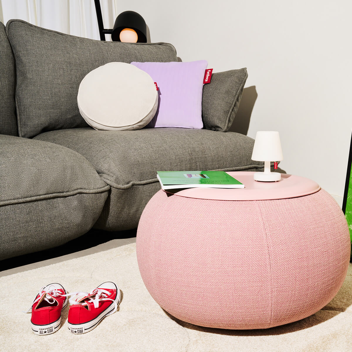 Fatboy Hotspot Pillow Line Velvet Quadro Heizkissen, Lilac (fliederfarben)