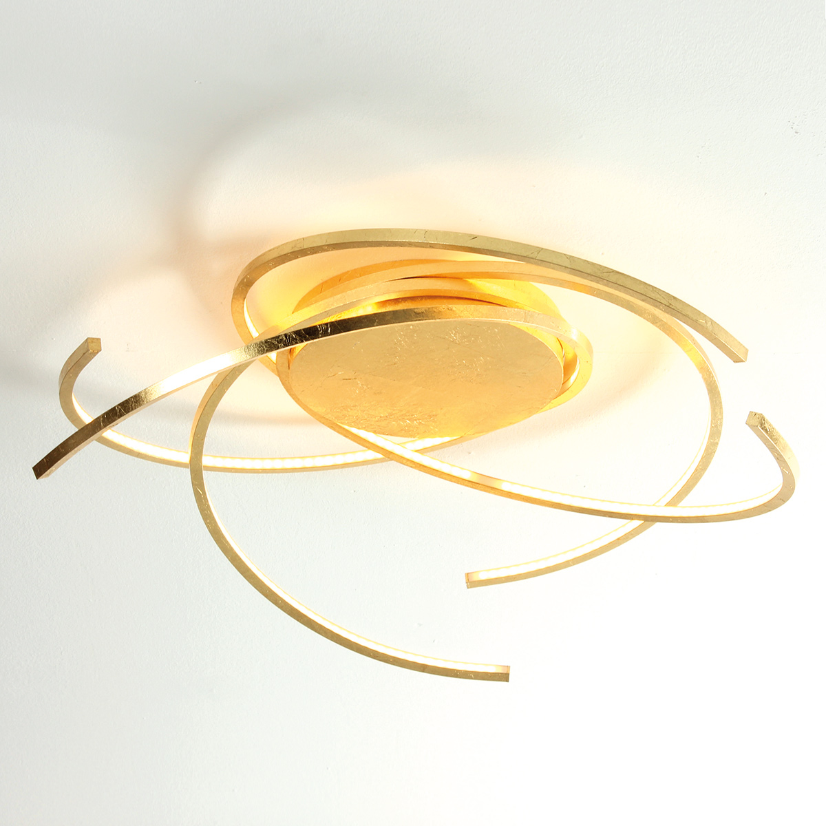 Escale Space Deckenleuchte, Länge: 55 cm, Blattgold