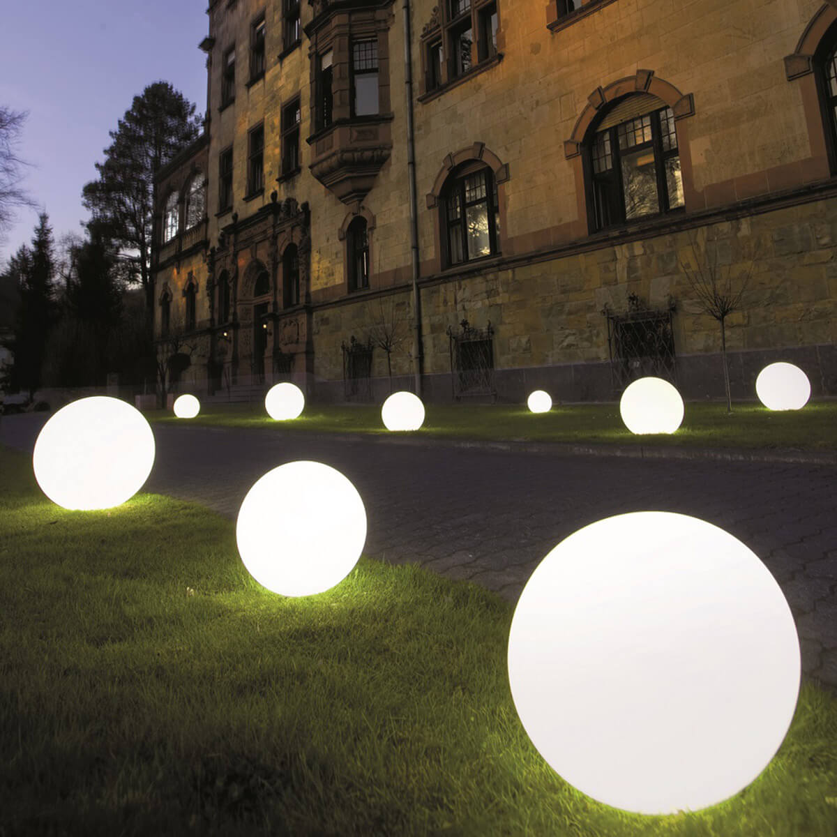 Epstein-Design Snowball Stationär LED Kugelleuchten, weiß