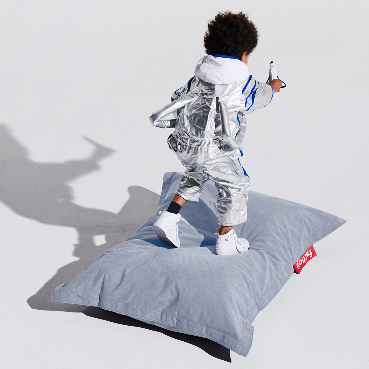 Fatboy Junior Stonewashed Sitzsack, Misty blue (hellblau)