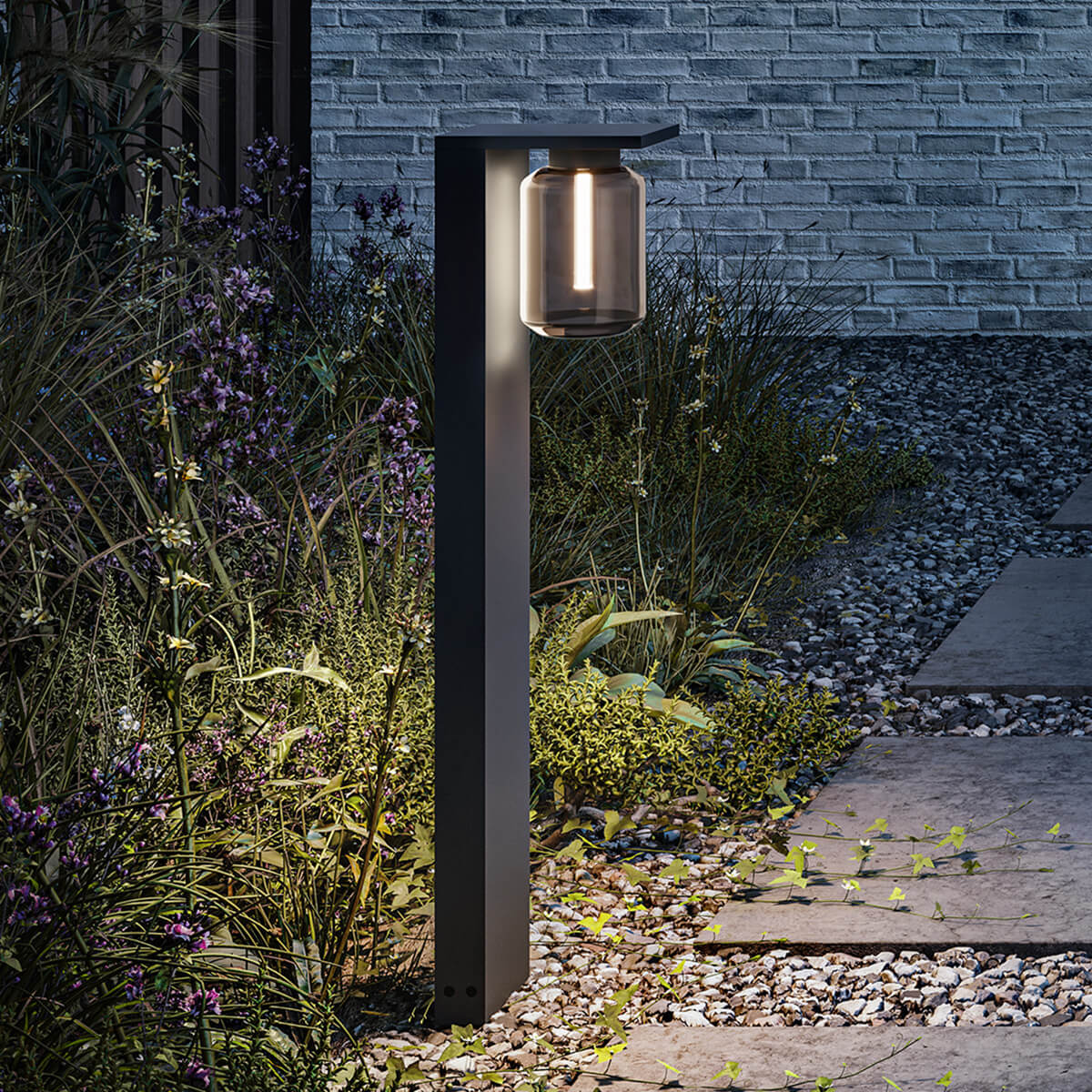 IP44.DE Dia poller LED Pollerleuchte, deep black (schwarz)