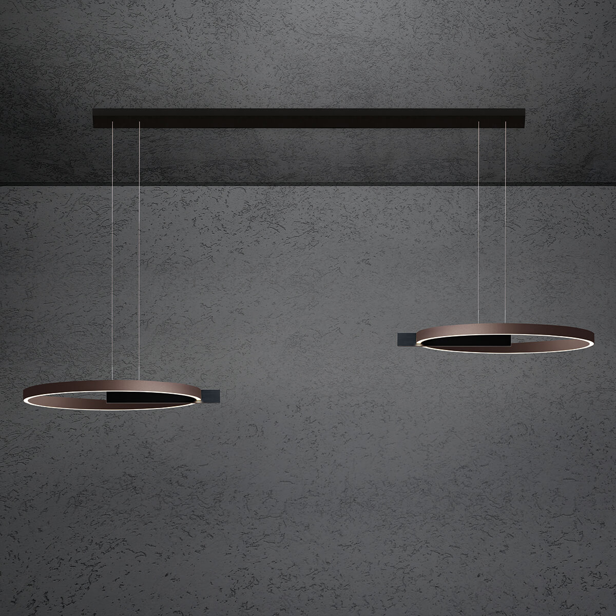 schwarz / Bronze eloxal