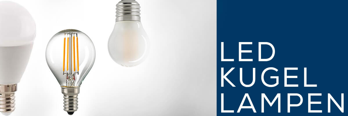 Kategoriebanner Leuchtmittel LED Kugellampen Kategoriebanner Leuchtmittel LED Kugellampen