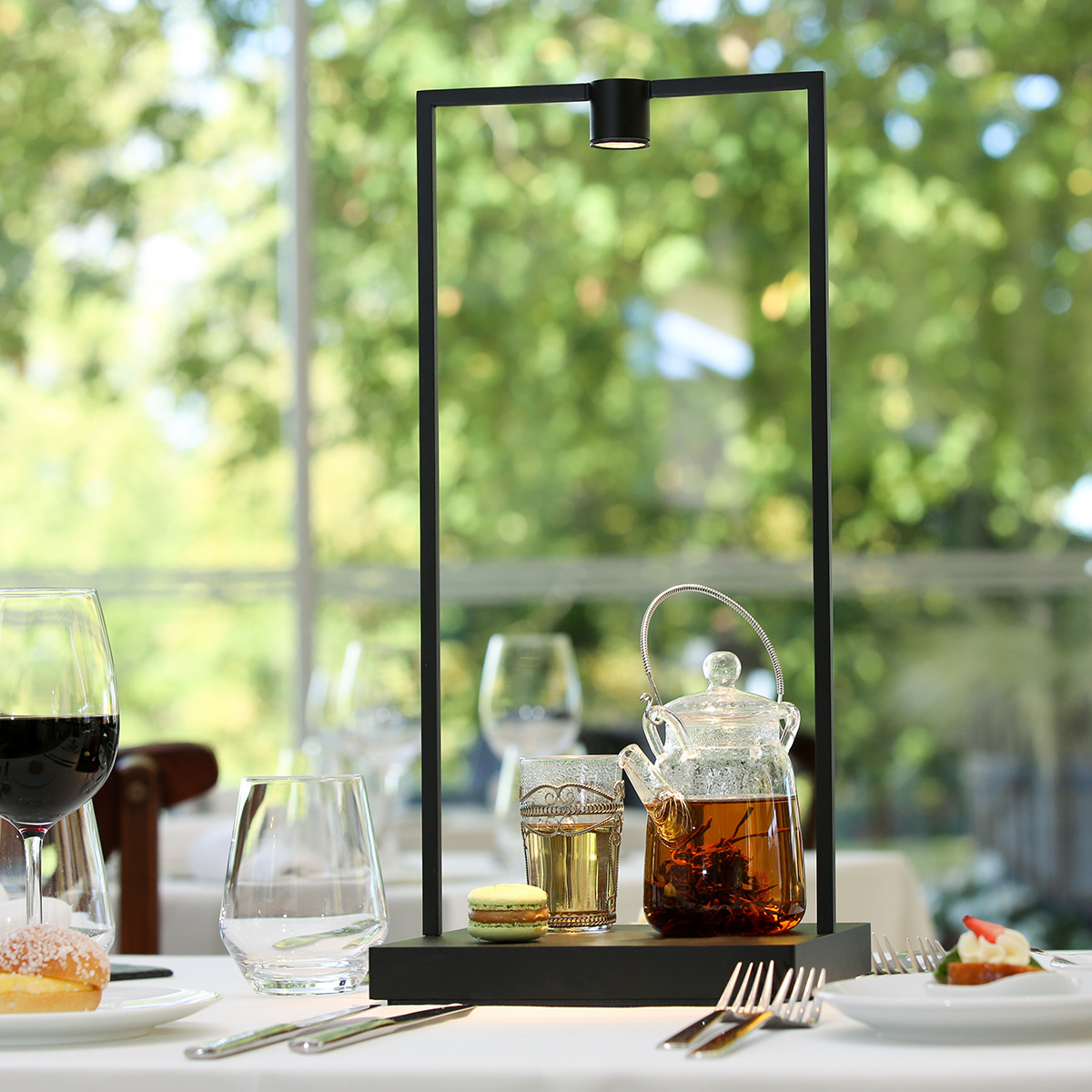 Artemide Curiosity LED Akkuleuchte, Höhe: 45 cm, braun / schwarz