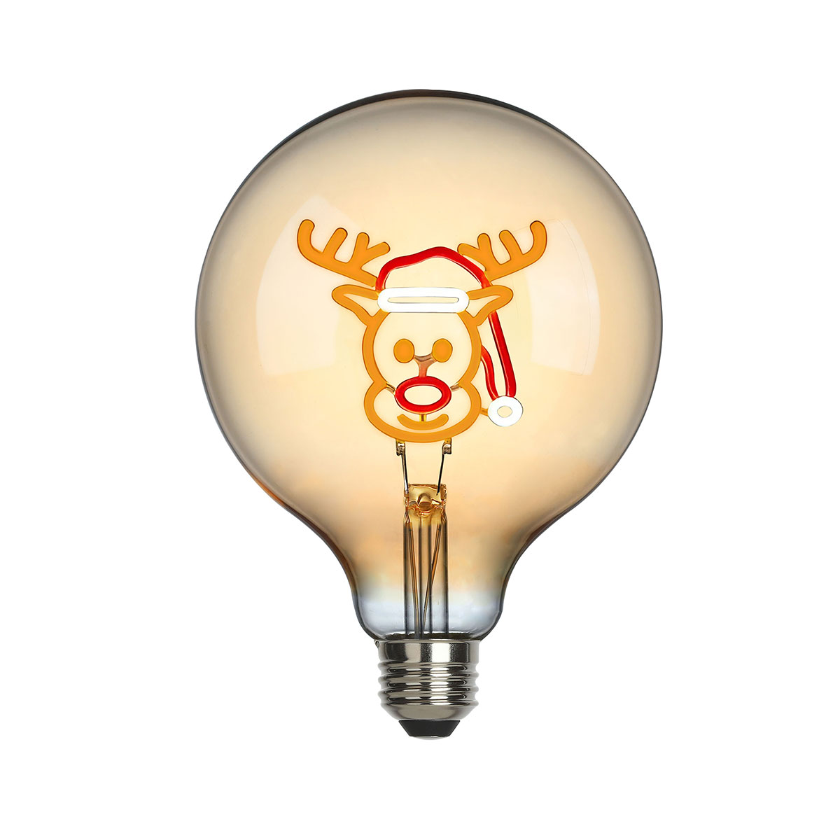 Cubic Tischleuchte mit Weihnachts-Leuchtmittel
