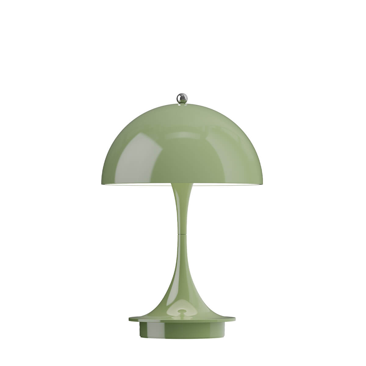 Louis Poulsen Panthella 160 Portable V3 LED Akkuleuchte, opak moosgrün – Design by Verner Panton