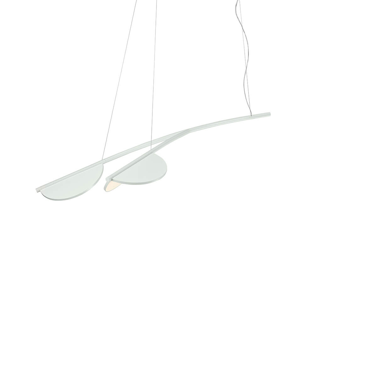 Flos Almendra Organic S2 Y Short LED Pendelleuchte, off-white matt (cremeweiß) (©Flos)