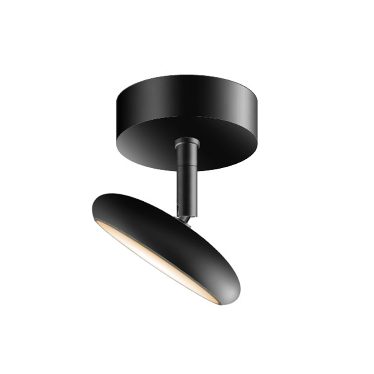Bruck Blop Flat AC C LED Deckenaufbauleuchte, schwarz