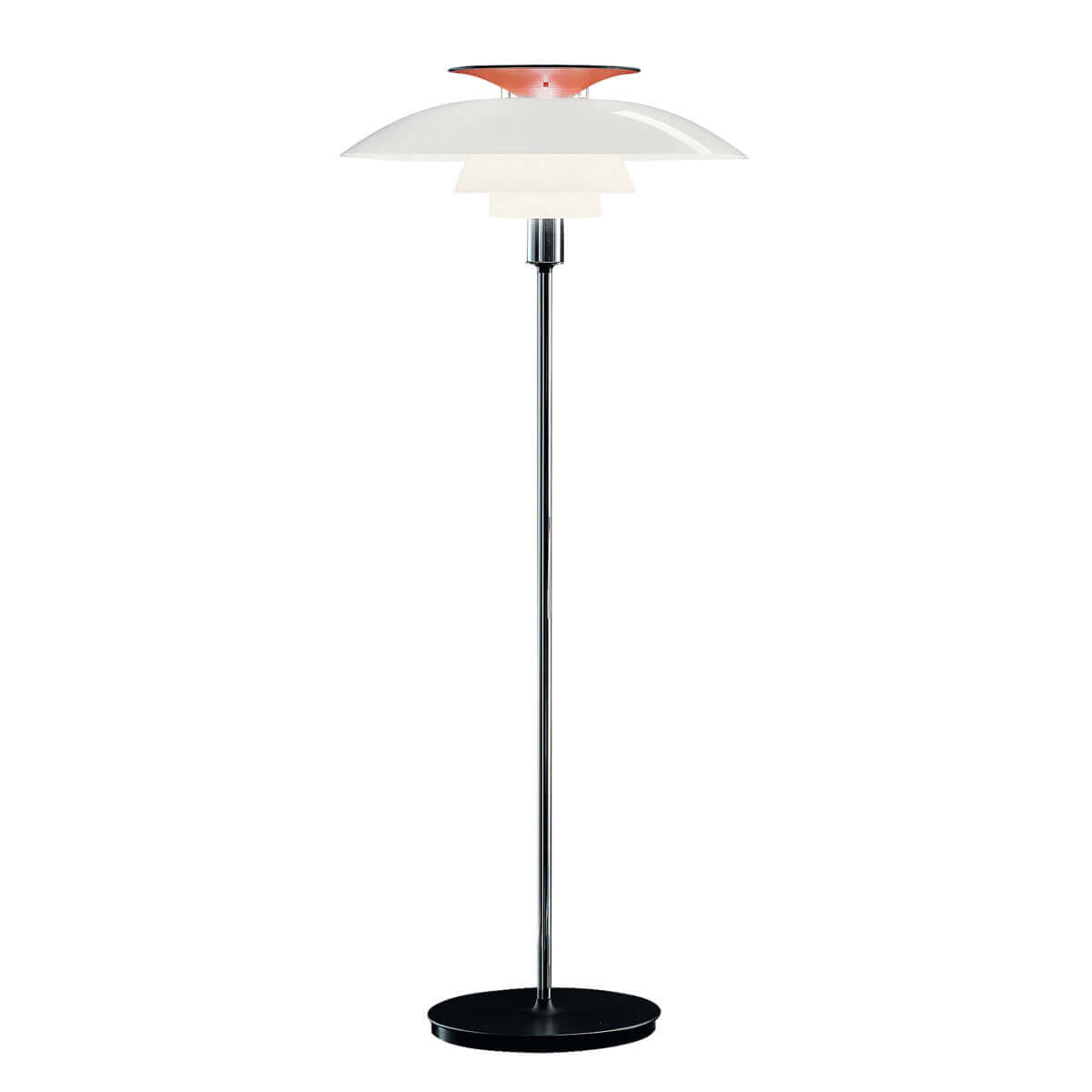 Louis Poulsen Licht/Rot Ph 80 Stehleuchte, Opal White / High Lustre Chrome Plated - Bild 2