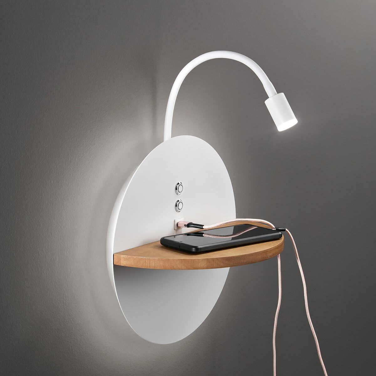 Fabas Luce Dual LED Wandleuchte, weiß