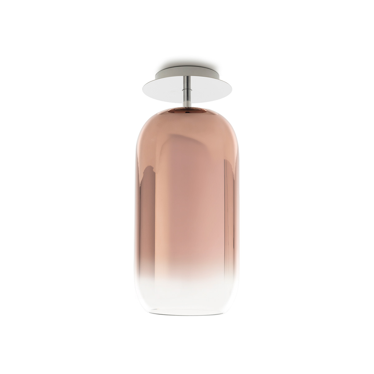 Artemide Gople Lamp Soffitto, Aluminium, Schirm: kupferfarben