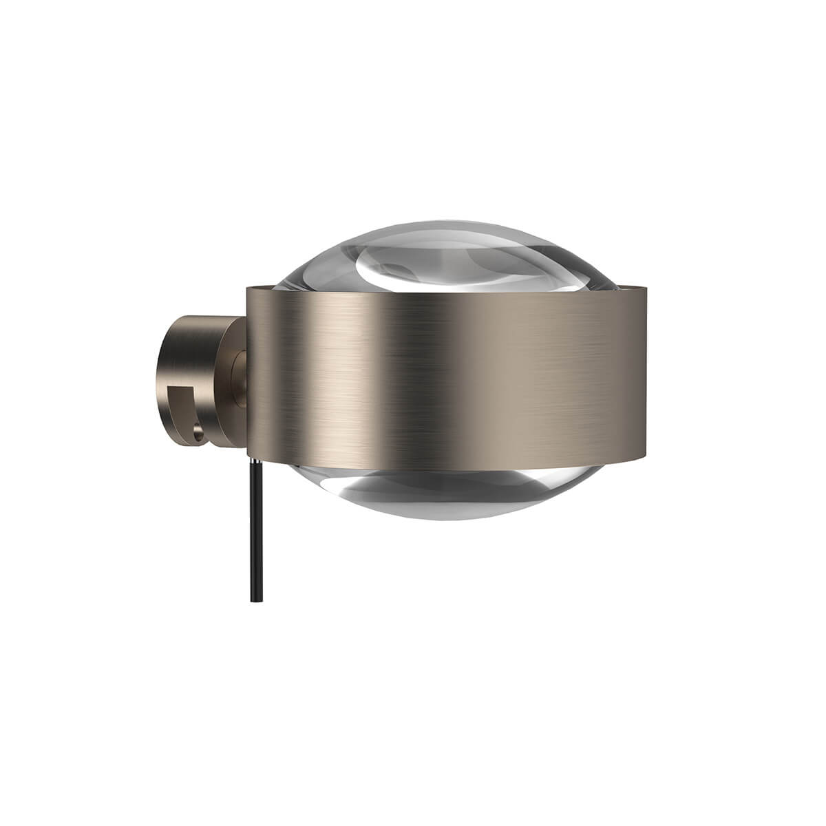 Top Light Puk Maxx Fix + LED Klemmleuchte, Gehäuse, Nickel matt, mit Linse klar / Linse klar (nicht inbegriffen)