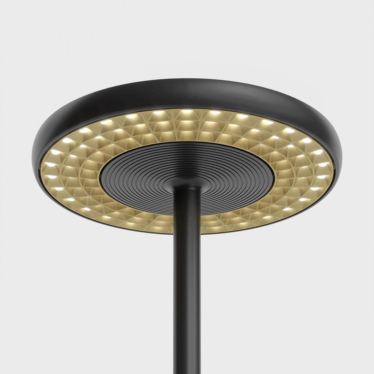 Structure: black matt, louvre: gold matt