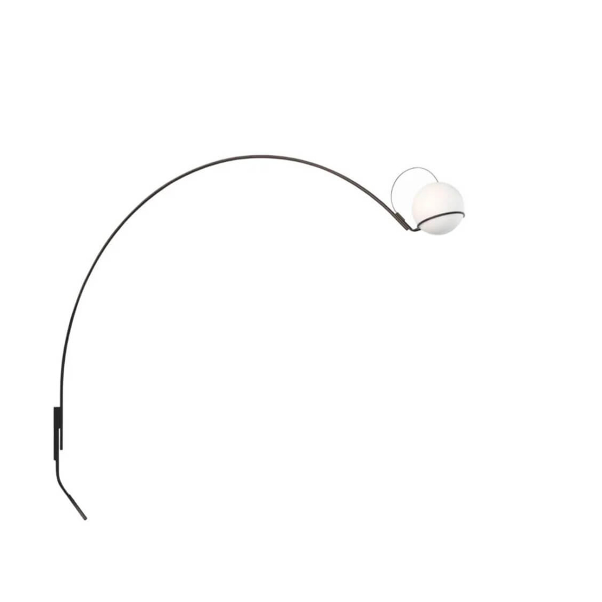 Fontana Arte Alicanto LED Wandleuchte, Höhe: 114 cm, schwarz