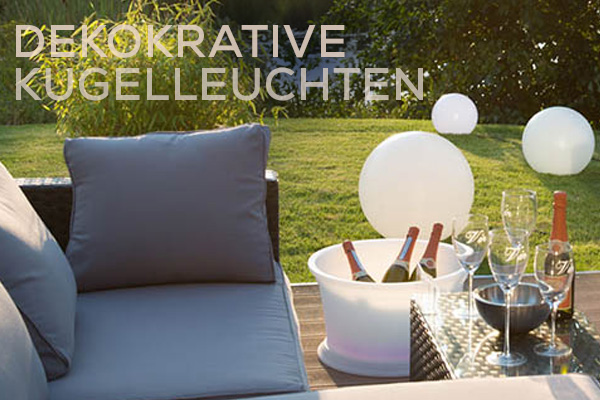 Kategoriebanner dekorative Kugelleuchten Outdoor Kategoriebanner dekorative Kugelleuchten Outdoor