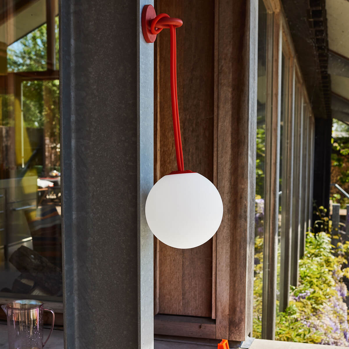 Fatboy Bolleke LED Akku-Pendelleuchte, rot