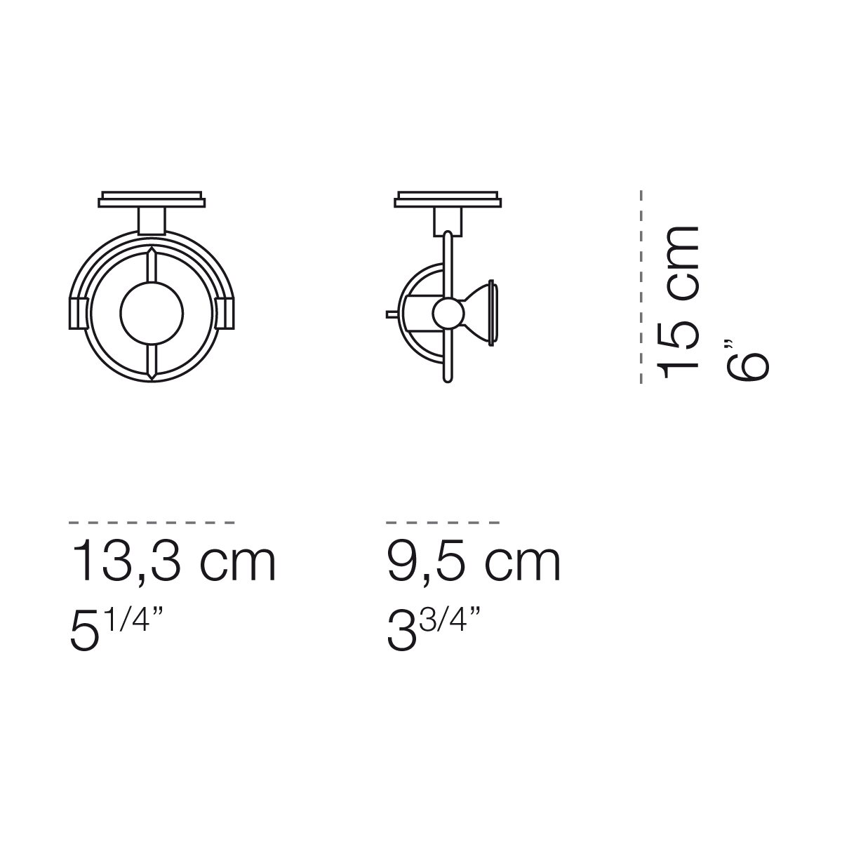 Cini & Nils miniFariuno Parete / Soffitto, Maßzeichnung