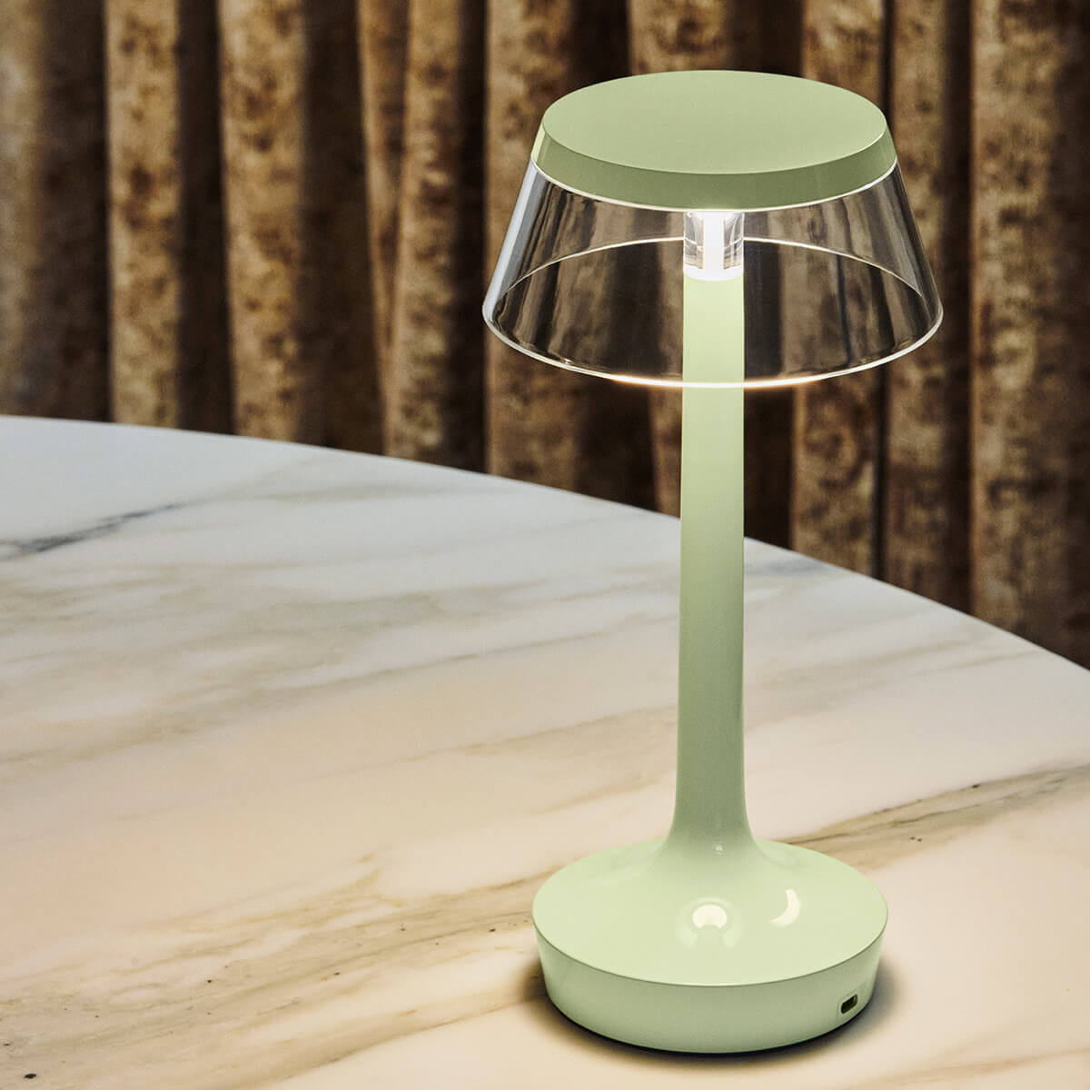 Flos Bon Jour Unplugged LED Akkuleuchte, Fresh mint (hellgrün) (©Marco Cella)