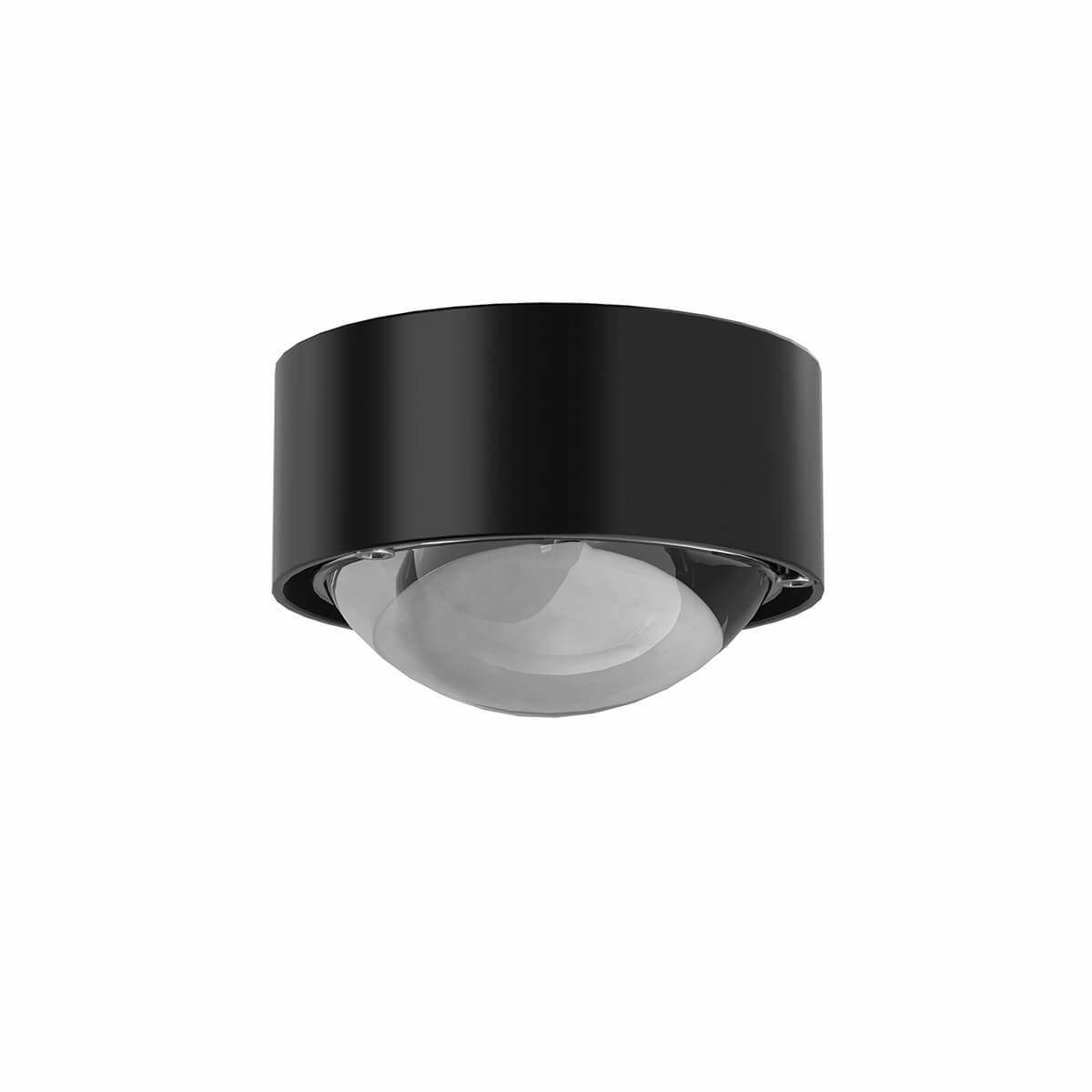 Top Light Puk Mini One Deckenleuchte, Gehäuse, schwarz matt, mit Linse klar (nicht inbegriffen)