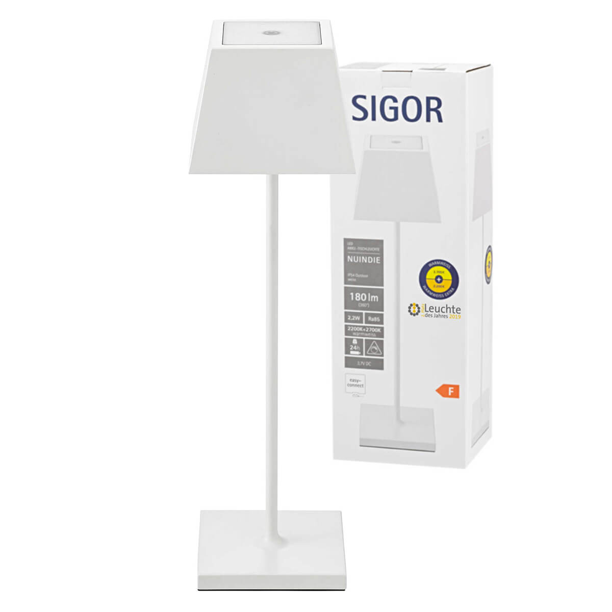 Nuindie mini LED Akkuleuchte, Flex-Mood, eckig