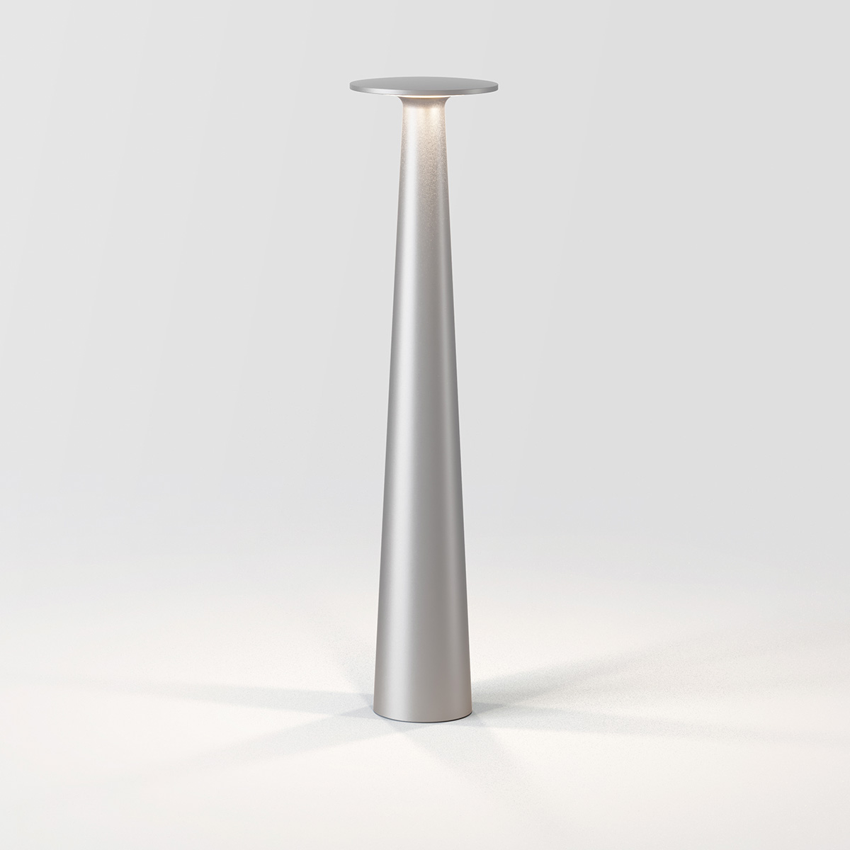 IP44.DE 1 x Lix Skinny LED Akkuleuchte, frozen silver (Silber)