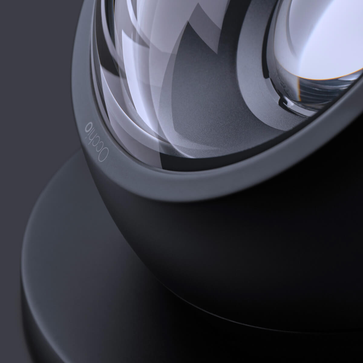 Occhio Sito basso Volt S80 Bodenleuchte, schwarz matt