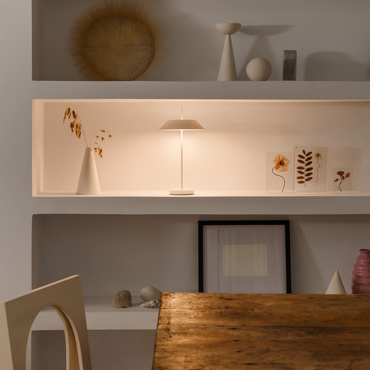 Vibia Mayfair Mini 5495 LED Akkuleuchte, warmweiß