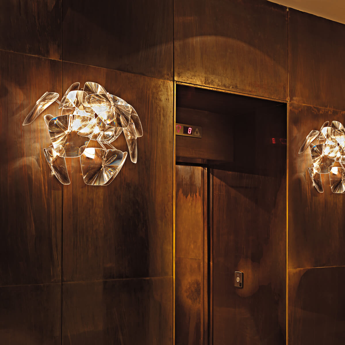 Luceplan Hope Parete, Höhe: 49 cm, transparent