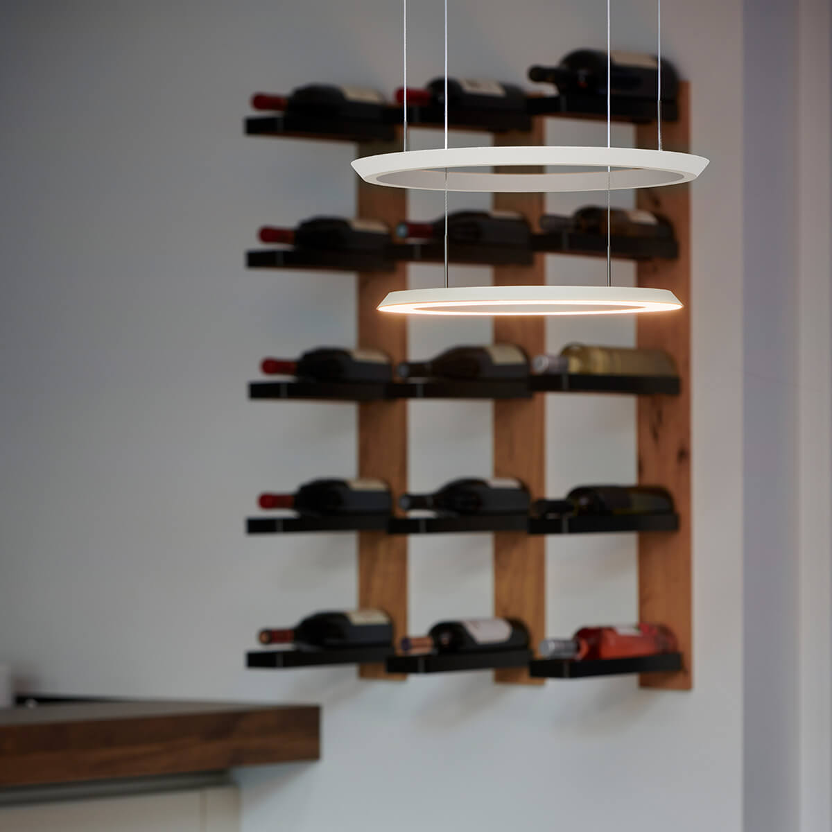 Oligo Yano LED Pendelleuchte, weiß, Baldachin: weiß matt