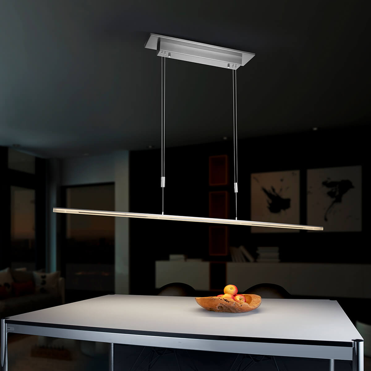 Bankamp Pendelleuchte mit 320° Drehmodul, klein (52 x 12 x 3 cm), Ausgangssituation