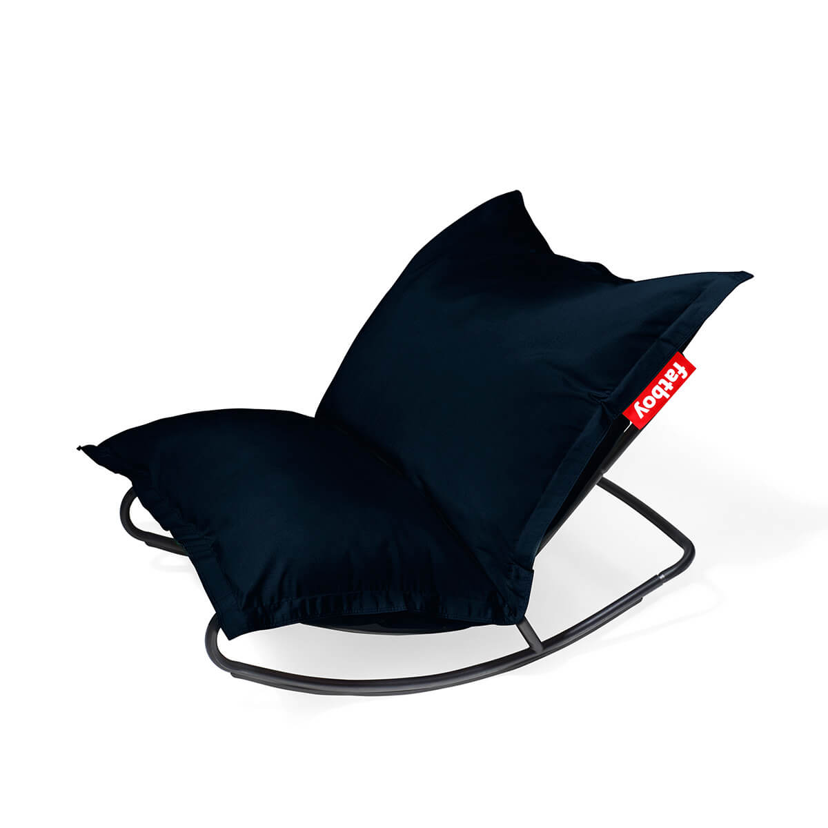 Fatboy Rock 'n Roll Schaukelstuhl & Original Outdoor Sitzsack, Combi Deal, Sitzsack: Dark ocean (dunkelblau)