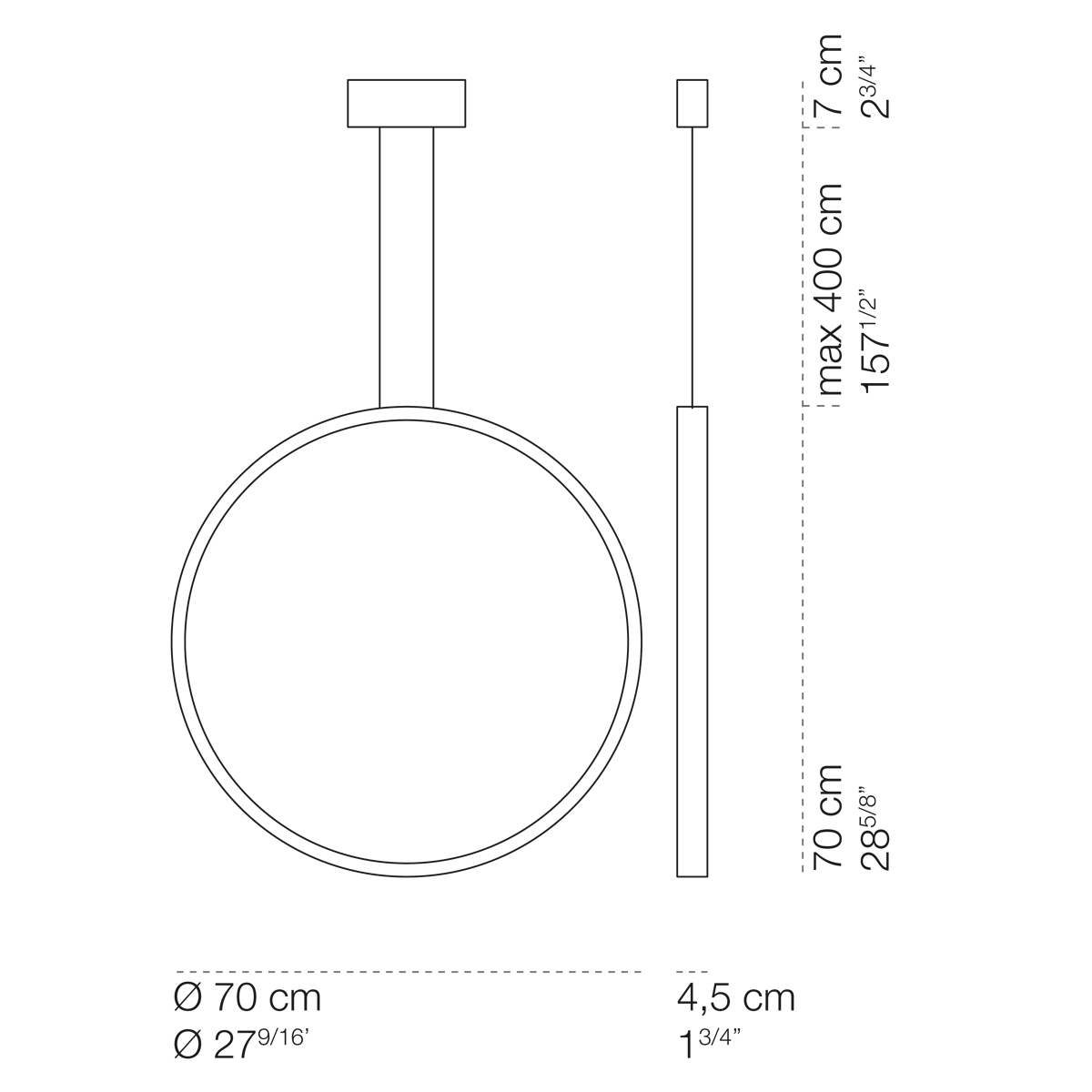 Cini & Nils Assolo Sospesa, Ø: 70 cm