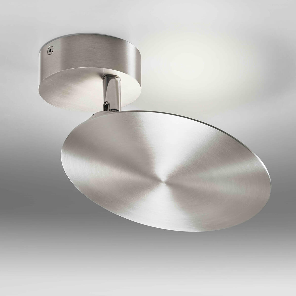 LupiaLicht Plate LED Wand- / Deckenleuchte, Aluminium matt