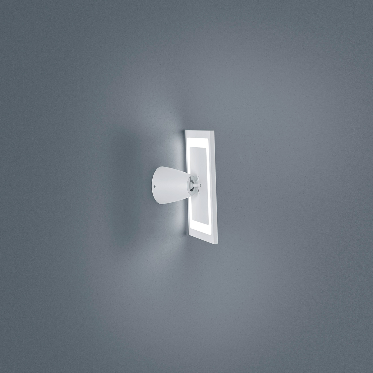 Helestra Meta LED Außenwandleuchte, weiß matt