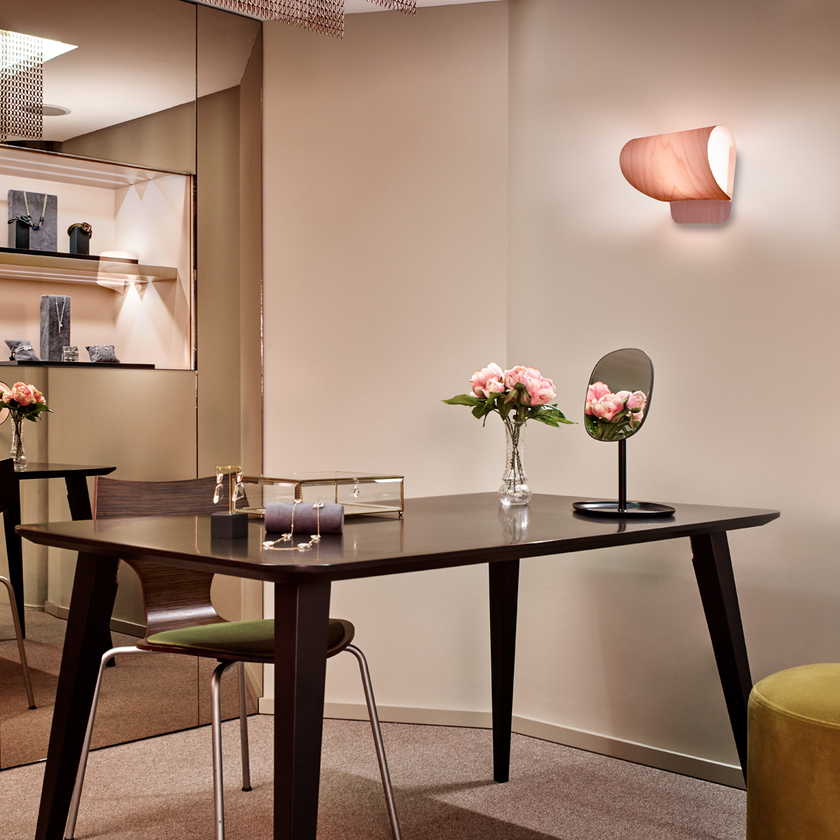 LZF Lamps Pleg LED Wandleuchte, hellrosa