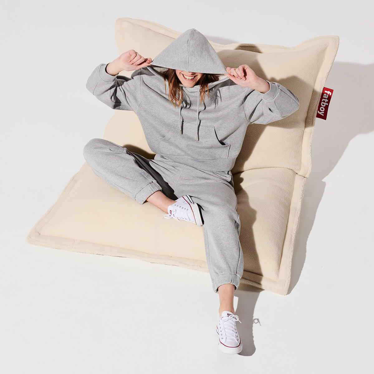 Fatboy Original Slim Teddy Sitzsack, off-white (cremeweiß)