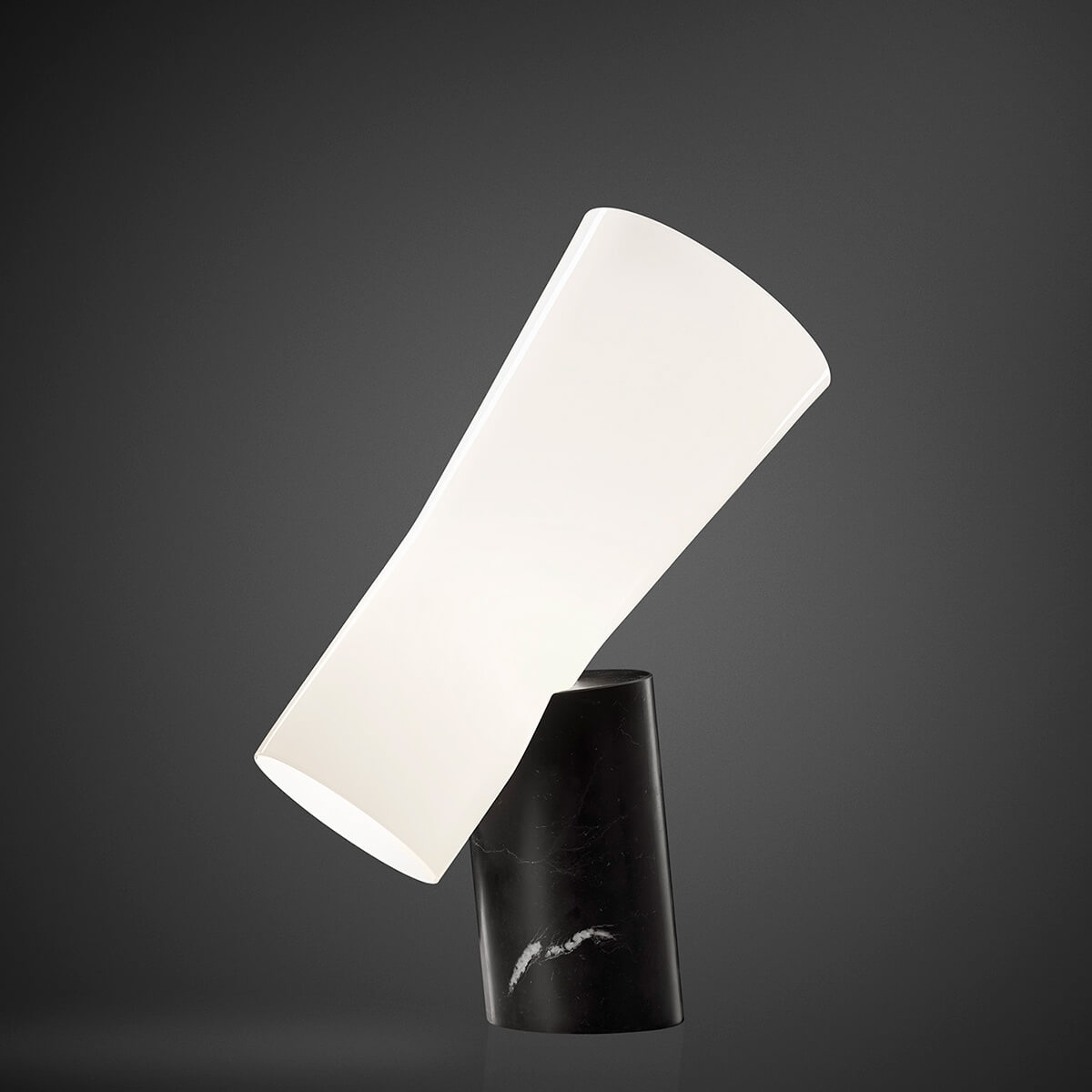 Foscarini Nile Tavolo, Marquina-Marmor schwarz