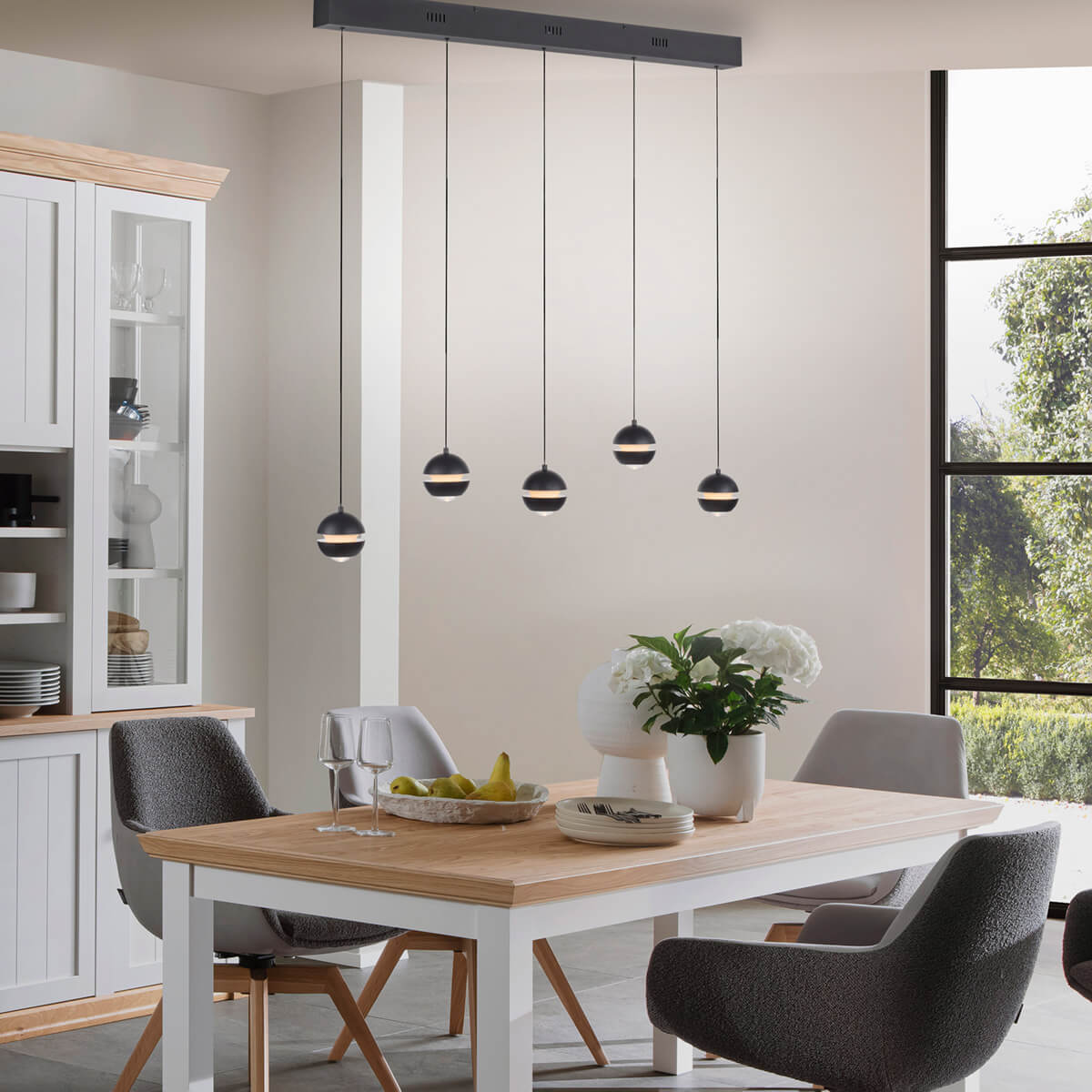 Lini LED Pendelleuchte, 5-flg.