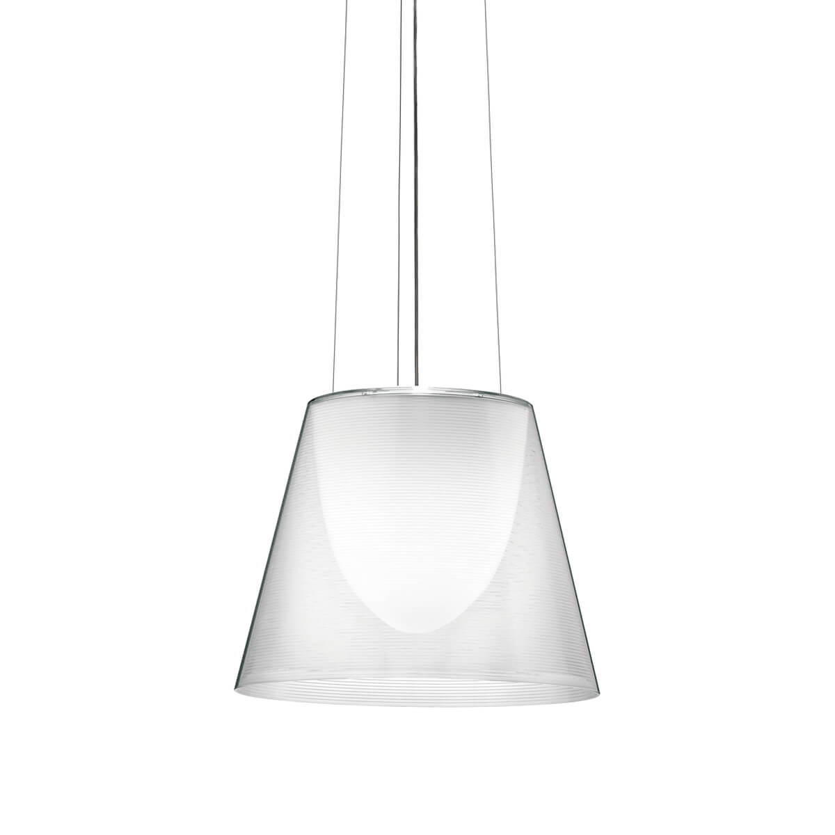 Flos KTribe S2 Pendelleuchte, transparent (eingeschaltet)