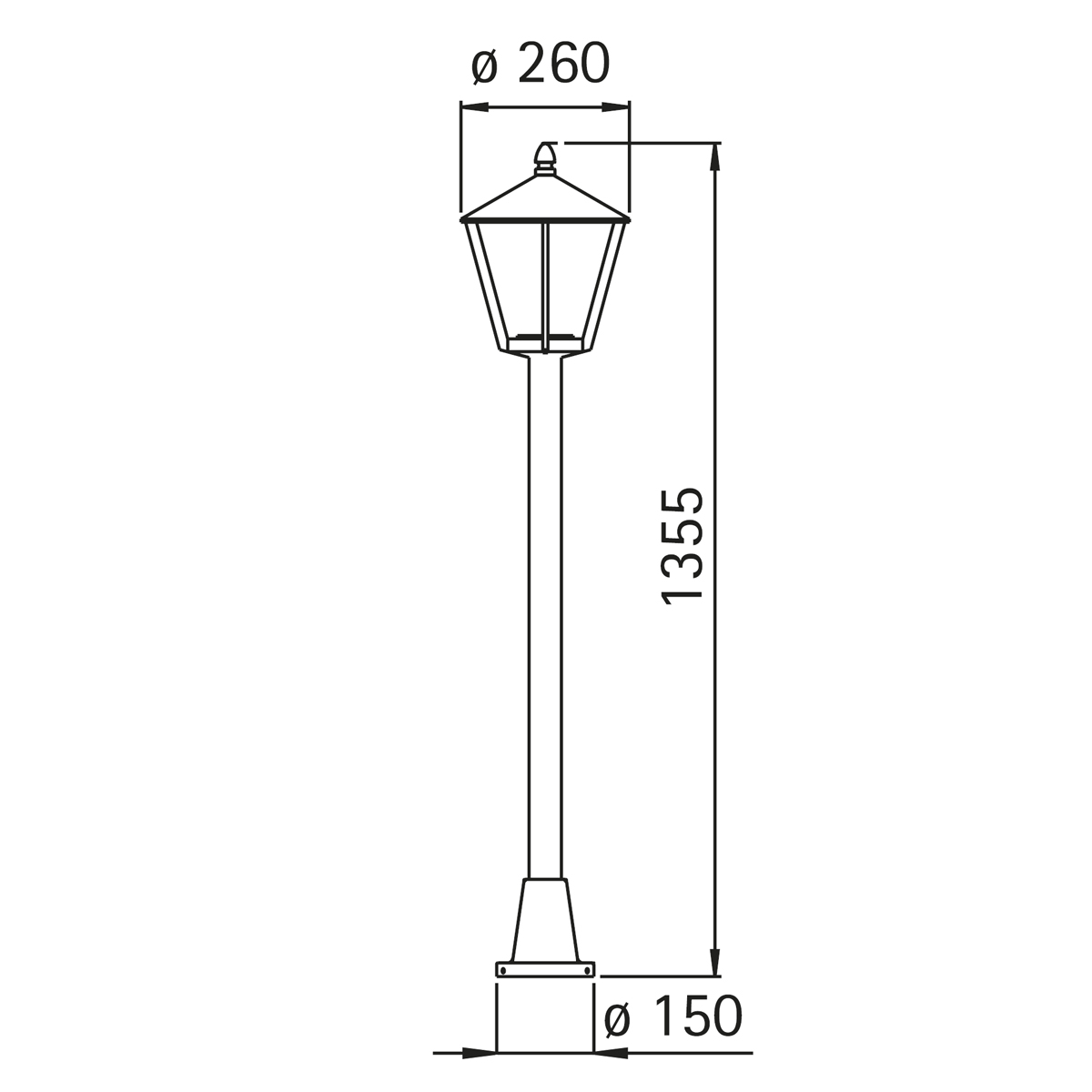 Albert Leuchten 4129 Pollerleuchte