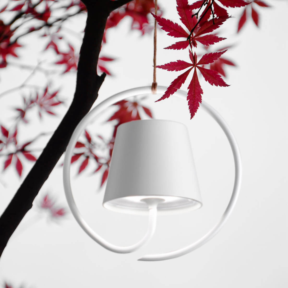 Zafferano AiLati Poldina Pro LED Akku-Pendelleuchte, weiß (Aufhängung nicht inbegriffen)