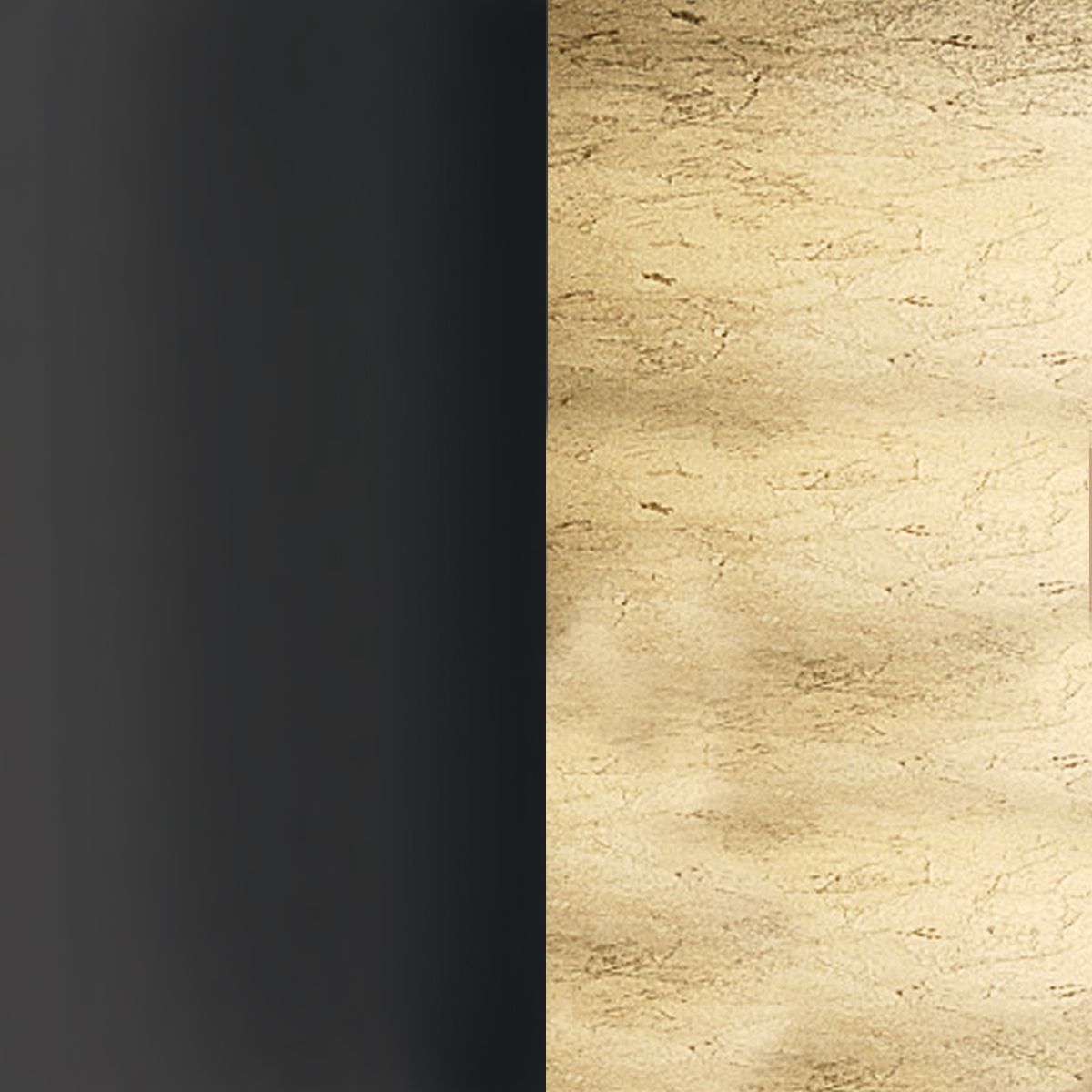 Icone Essenza 70 LED Deckenleuchte, Gold pulverbeschichtet / schwarz