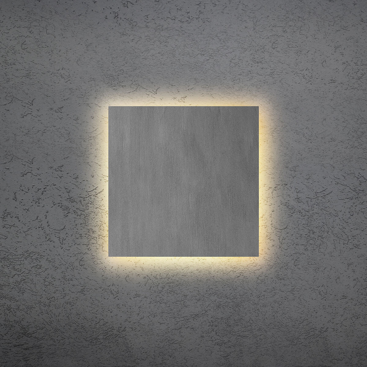 Escale Blade-Q LED Wand- / Deckenleuchte, 34 x 34 cm, mit Casambi-Modul, Betonoptik
