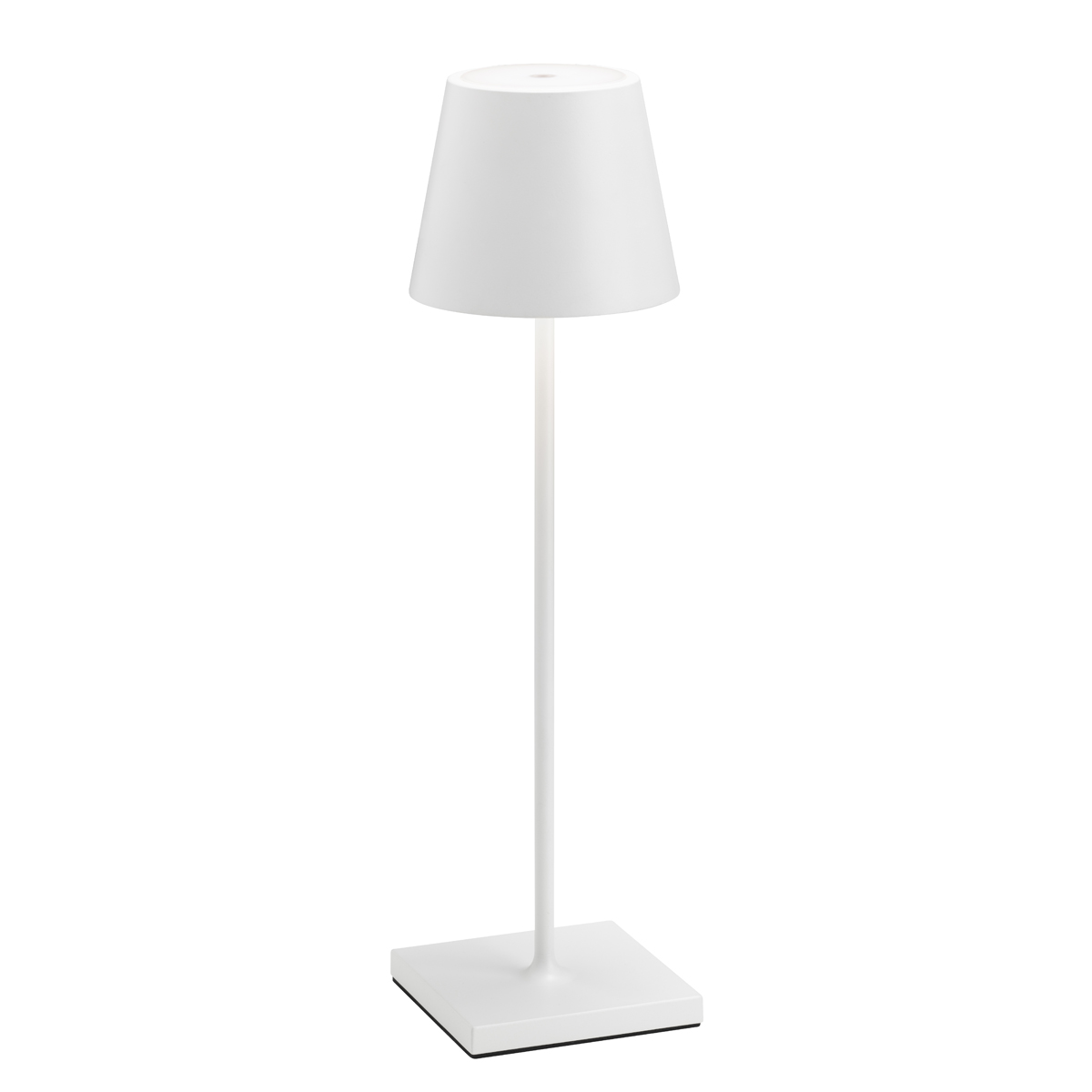 LCD Außenleuchten Outdoor LED Akku-Tischleuchte, weiß