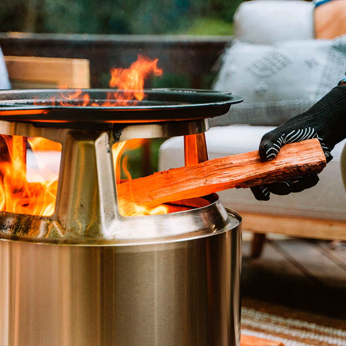 Bonfire Gusseisen-Plancha mit Aufsatz